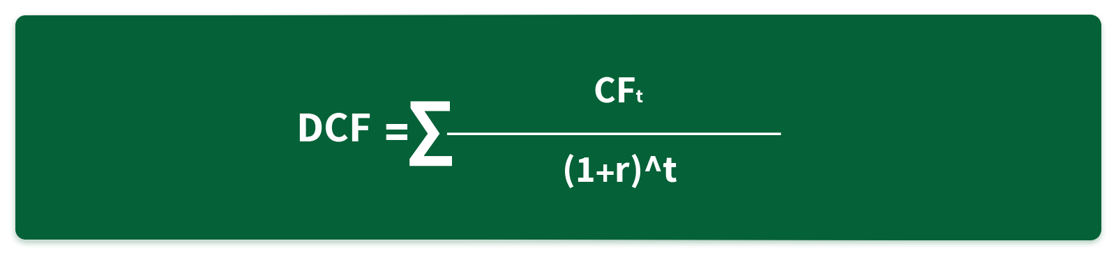 فرمول DCF 