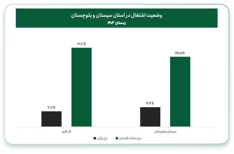 وضعیت اشتغال در سیستان و بلوچستان